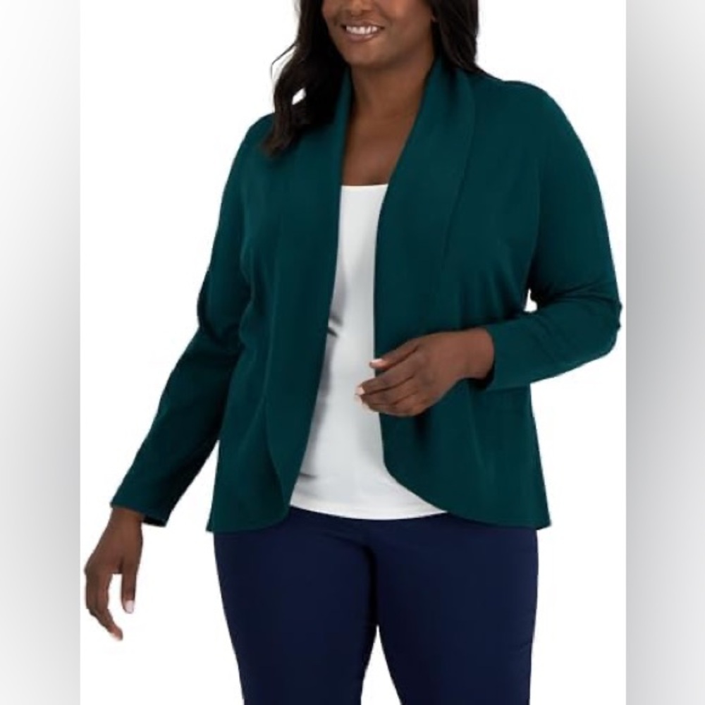 430M NWT Karen Scott Plus Size Shawl-Collar Cardigan - Size: 3X
